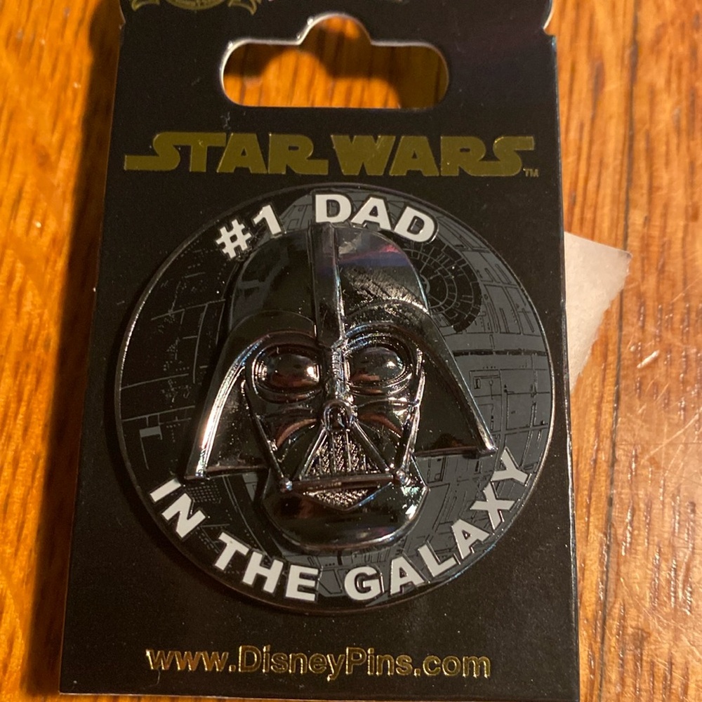 Dark Vader number one dad in the galaxy collectible pin trader